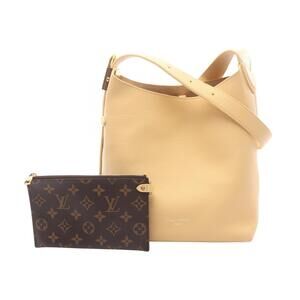 Louis Vuitton Lowkey Hobo Shoulder Bag Beige Tan Calfskin Leather